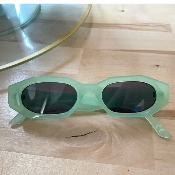 Square Mint Sunglasses - Picture 1 of 1